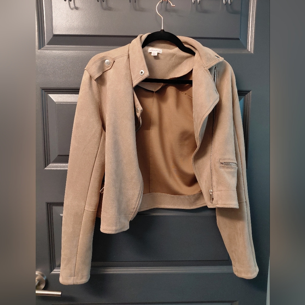 Xhilaration Women's Beige Jacket Sz L